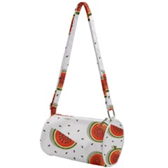 Seamless Background Pattern-with-watermelon Slices Mini Cylinder Bag by Ket1n9