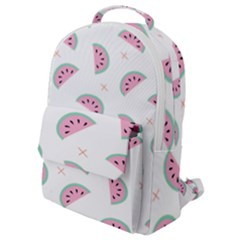Fresh Watermelon Slices Texture Flap Pocket Backpack (small) by Ket1n9