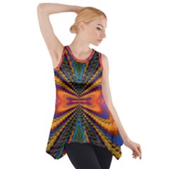 Casanova Abstract Art-colors Cool Druffix Flower Freaky Trippy Side Drop Tank Tunic by Ket1n9