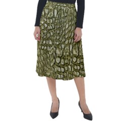 Aligator Skin Classic Velour Midi Skirt  by Ket1n9