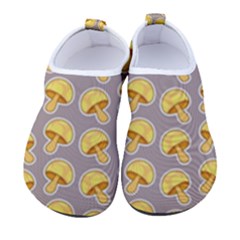 Yellow Mushroom Pattern Men s Sock-style Water Shoes by Ket1n9