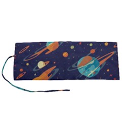 Space Galaxy Planet Universe Stars Night Fantasy Roll Up Canvas Pencil Holder (s) by Ket1n9