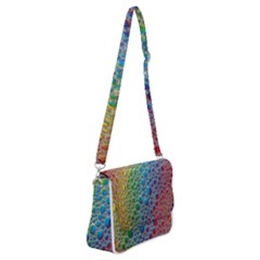 Bubbles Rainbow Colourful Colors Shoulder Bag With Back Zipper by Hannah976