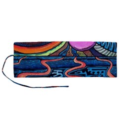 Grateful Dead Wallpaper Roll Up Canvas Pencil Holder (m) by Cendanart