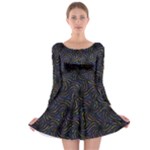 Do Be Action Stillness Doing Long Sleeve Skater Dress