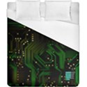 Circuits Circuit Board Green Technology Duvet Cover (California King Size) View1