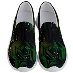 Circuits Circuit Board Green Technology Men s Lightweight Slip Ons by Ndabl3x