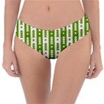 Christmas Green Tree Background Reversible Classic Bikini Bottoms