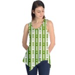 Christmas Green Tree Background Sleeveless Tunic