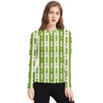 Christmas Green Tree Background Women s Long Sleeve Rash Guard