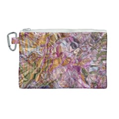 Abstract Flow Vi Canvas Cosmetic Bag (large) by kaleidomarblingart