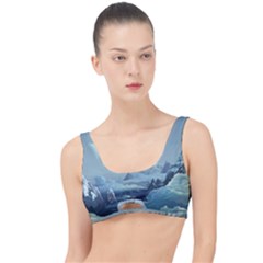 Mountain Covered Snow Mountains Clouds Fantasy Art The Little Details Bikini Top by Cendanart