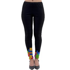 Tetris Game Lightweight Velour Leggings by Cendanart