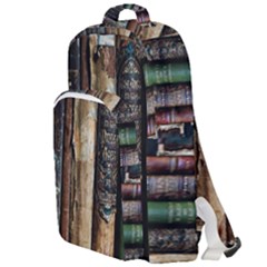 Assorted Color Books Old Macro Double Compartment Backpack by Cendanart