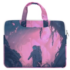 Beeple Astronaut Spacesuit 3d Digital Art Artwork Jungle Macbook Pro 16  Double Pocket Laptop Bag 