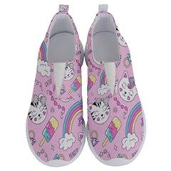 Beautiful Cute Animals Pattern Pink No Lace Lightweight Shoes by Grandong