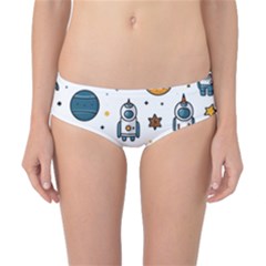 Set Cartoon Symbol Pattern Classic Bikini Bottoms