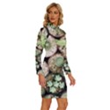 Cactus Nature Plant Desert Long Sleeve Shirt Collar Bodycon Dress View3