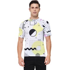 Graphic Design Geometric Background Men s Short Sleeve Rash Guard