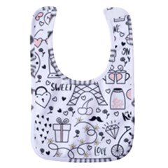 Big Collection With Hand Drawn Objects Valentines Day Baby Bib by Bedest