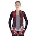 Bloody Skull Open Front Pocket Cardigan View1