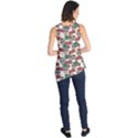 Colorful Skull Hearts And Flowers Sleeveless Tunic Top View2
