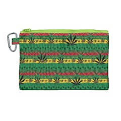 Cannabis Morogoro Green Marijuana Leaves Canvas Cosmetic Bag by CoolDesigns