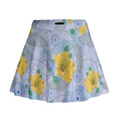 Violet Hawaii 2 Mini Flare Skirt by CoolDesigns