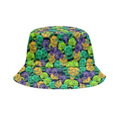Fun Skulls Green Reversible Bucket Hat by CoolDesigns