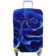 Blue Roses Flowers Plant Romance Blossom Bloom Nature Flora Petals Luggage Cover (large)