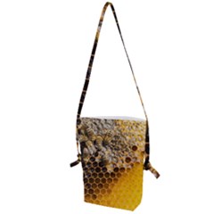 Honeycomb With Bees Folding Shoulder Bag