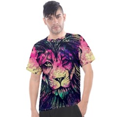 Psychedelic Lion Men s Sport Top by Cendanart