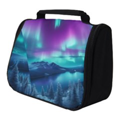 Lake Aurora Borealis Full Print Travel Pouch (small)