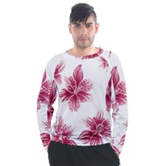 Hawaiian Flowers Men s Long Sleeve Raglan T-shirt