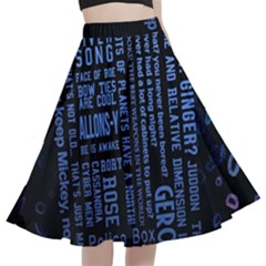 Doctor Who Tardis A-line Full Circle Midi Skirt With Pocket