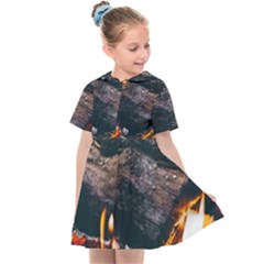 Wood Fire Camping Forest On Kids  Sailor Dress by Bedest