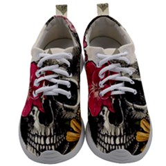 Skull Flowers American Native Dream Catcher Legend Mens Athletic Shoes by Bedest