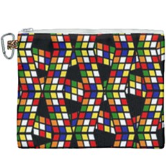 Graphic Pattern Rubiks Cube Canvas Cosmetic Bag (xxxl)