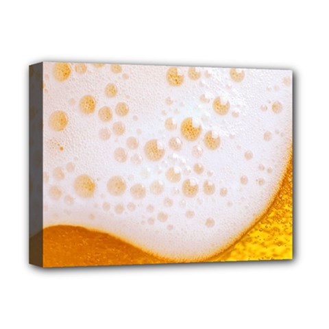 Beer Foam Texture Macro Liquid Bubble Deluxe Canvas 16  X 12  (stretched)  by Cemarart