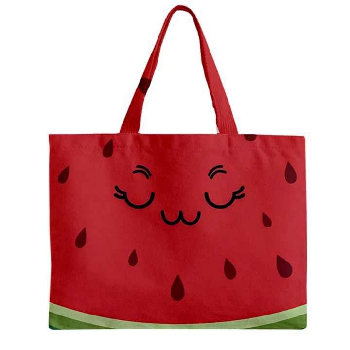 Watermelon Lock Love Zipper Mini Tote Bag