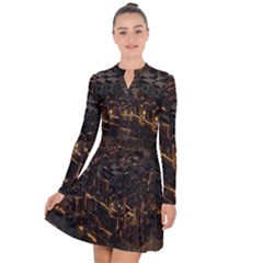 Cube Forma Glow 3d Volume Long Sleeve Panel Dress