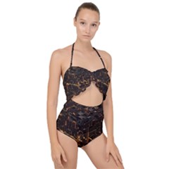 Cube Forma Glow 3d Volume Scallop Top Cut Out Swimsuit by Bedest