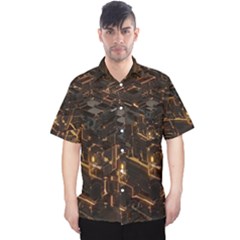 Cube Forma Glow 3d Volume Men s Hawaii Shirt