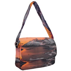 Surreal Mountain Landscape Lake Courier Bag