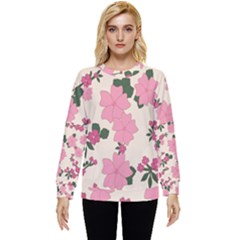 Floral Vintage Flowers Hidden Pocket Sweatshirt by Dutashop