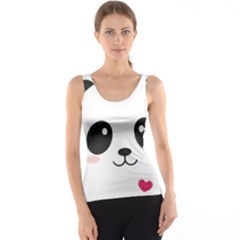 Cute Panda Love Animal Women s Basic Tank Top