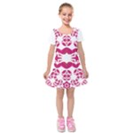 IMFD LOVELYINU 4 Kids  Short Sleeve Velvet Dress