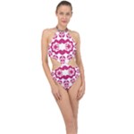 IMFD LOVELYINU 4 Halter Side Cut Swimsuit