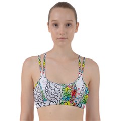 Brain Mind Psychology Idea Drawing Short Overalls Line Them Up Sports Bra