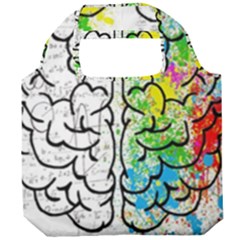 Brain Mind Psychology Idea Drawing Short Overalls Foldable Grocery Recycle Bag